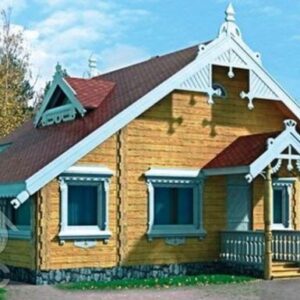 Дом из бруса 6х8 проект ДБ67 38,2 м2