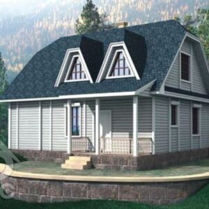 Дом из бруса 8х10 проект ДБ64